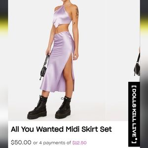Dolls kill All You Wanted Midi Skirt Set [NYC]